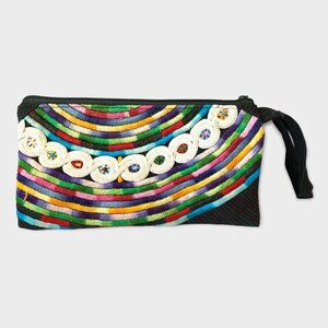 Clutch, hand embroidered from Chiapas, Mexico